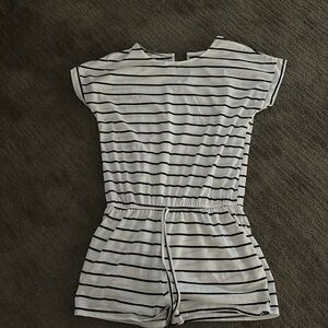 Size Large striped romper